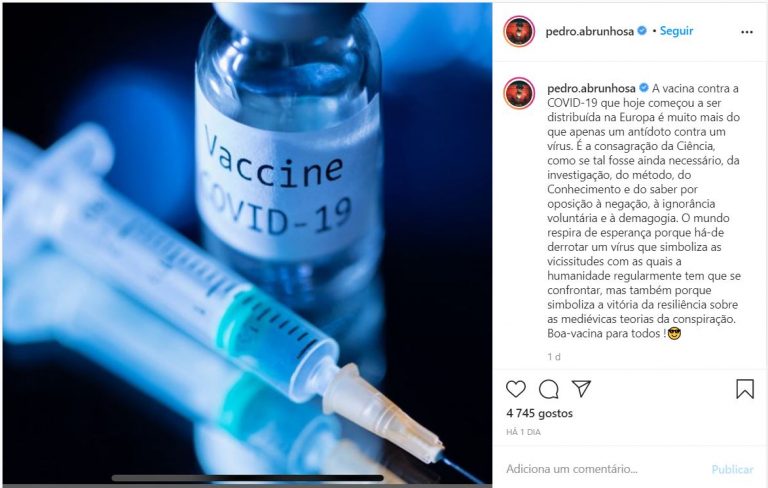 Pedro Abrunhosa: "Vacina contra a Covid-19 é a consagração ...