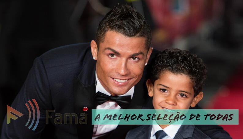 Vídeo. Filho de Kanye West celebra 'à Ronaldo